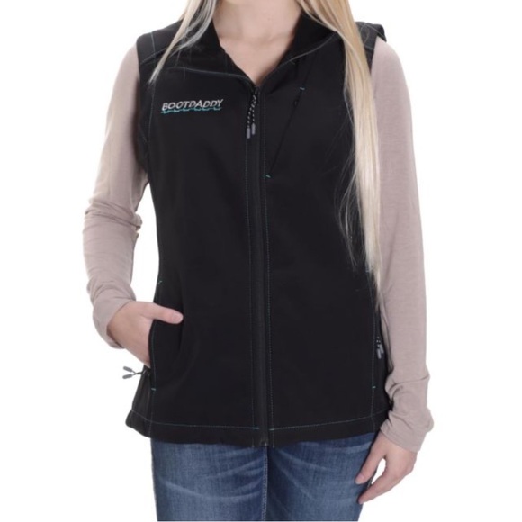 BootDaddy Women's Black Vest - Picture 2 of 3